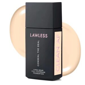 $20 New LAWLESS Conceal the Deal Full Coverage Foundation - Cristallo